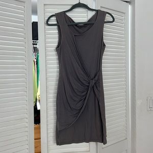 Grey twist dress